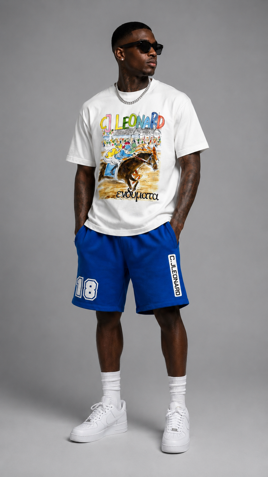 Blue Signature Shorts