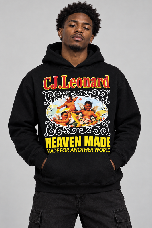 Black Heaven Made Hoodie (Ships Immediately)