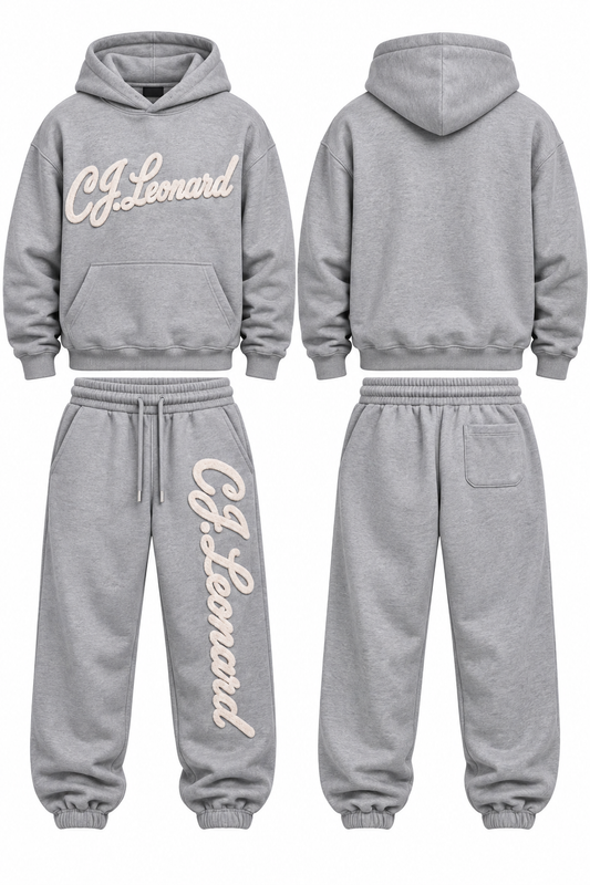 Grey Chenille Sweatsuit (Ships October 3)